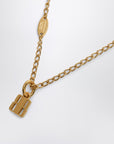 Balenciaga Nano necklace in gold brass