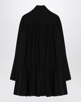 Saint Laurent Black lavallière dress in silk