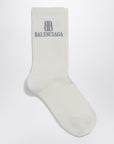 Balenciaga Nano BB socks in white cotton blend