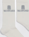 Balenciaga Nano BB socks in white cotton blend