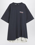 Balenciaga Double T-shirt Political Campaign navy/white