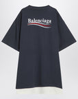 Balenciaga Double T-shirt Political Campaign navy/white