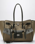 Balenciaga Carry All Bel Air Media bag in khaki canvas