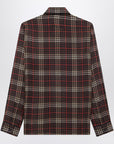 Saint Laurent Cassandre tartan silk crêpe shirt