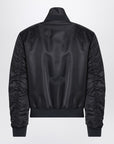 Alexander McQueen Black nylon zip bomber