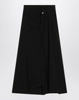 Balenciaga Draped black skirt in crêpe