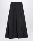Balenciaga Black washed cotton maxi skirt