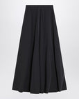 Balenciaga Black washed cotton maxi skirt