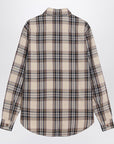 Saint Laurent Cassandre lavallière shirt in tartan cotton