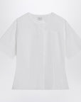 Alexander McQueen White corset shirt in poplin