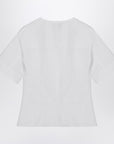 Alexander McQueen White corset shirt in poplin