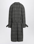 Balenciaga Raglan One Layer coat in black/grey check