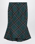 Alexander McQueen Flared skirt in wool tartan