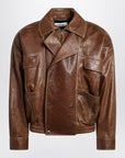 Saint Laurent Brown leather bomber