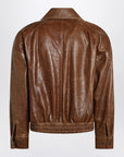 Saint Laurent Brown leather bomber