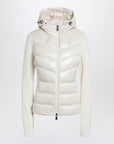 Moncler Grenoble White padded hoodie