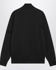Moncler Black cotton zip hoodie