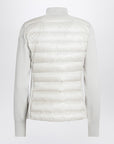 Moncler White padded zip-up cardigan