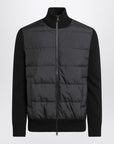 Moncler Black padded zip cardigan
