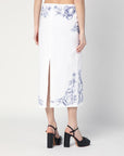 Moschino Longuette skirt with Olivia print