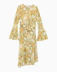 Acne Studios Multicoloured green asymmetrical dress