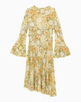 Acne Studios Multicoloured green asymmetrical dress