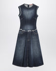 Acne Studios Blue layered denim midi dress