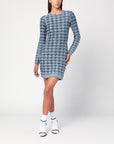 Diesel Blue/light grey patterned dress