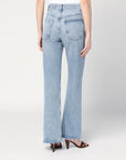 AGOLDE Faded light blue jeans in regenerated denim