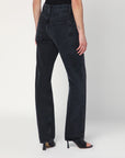 AGOLDE Black V-Waist Kelly jeans in recycled denim