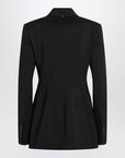 Sportmax Double-breasted brown wool jacket