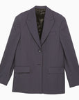 Acne Studios Blue single-breasted jacket in wool blend