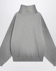 Acne Studios Grey oversized turtleneck sweatshirt
