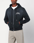 AMIRI Faded black zip sweatshirt with logo