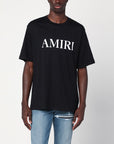 AMIRI Black cotton T-shirt with logo