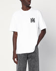 AMIRI White cotton T-shirt with logo