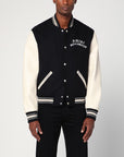 AMIRI Black/ivory wool blend bomber jacket