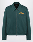 AMIRI Green zipped jacket with logo