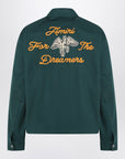 AMIRI Green zipped jacket with logo