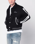 AMIRI Black wool blend jacket with logo