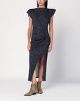 ISABEL MARANT Mid-length dress with midnight blue print