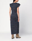 ISABEL MARANT Mid-length dress with midnight blue print