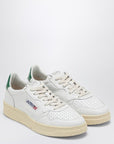 AUTRY White/green Medalist sneakers