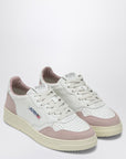 AUTRY Medalist sneakers in white/powder leather and suede