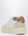 AUTRY Medalist sneakers in white/brown leather and suede