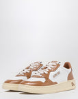 AUTRY White/brown Medalist sneakers