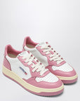 AUTRY White/pink Medalist sneakers