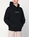 Awake NY Black cotton sweatshirt with logo