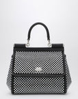 Dolce & Gabbana Dolce&Gabbana Black Sicily medium handbag with crystals