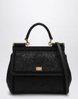 Dolce & Gabbana Dolce&Gabbana Black embroidered handbag Sicily medium